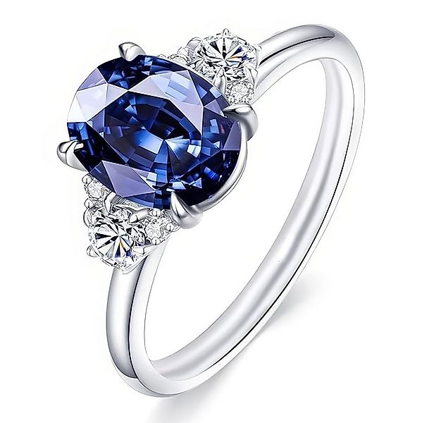 Jumpeak Diamantring 2ct Diamantring, Damen-Goldring 585 Echtgold, Saphirrin günstig online kaufen