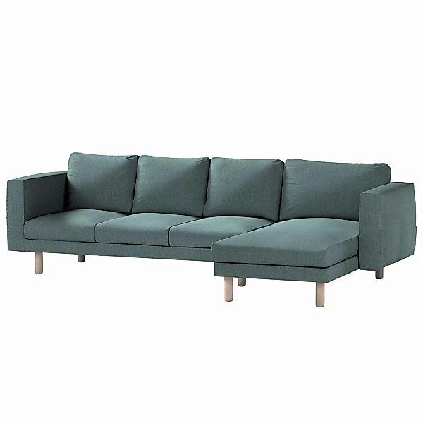 Bezug für Norsborg 4-Sitzer Sofa mit Recamiere, grau- blau, Norsborg Bezug günstig online kaufen