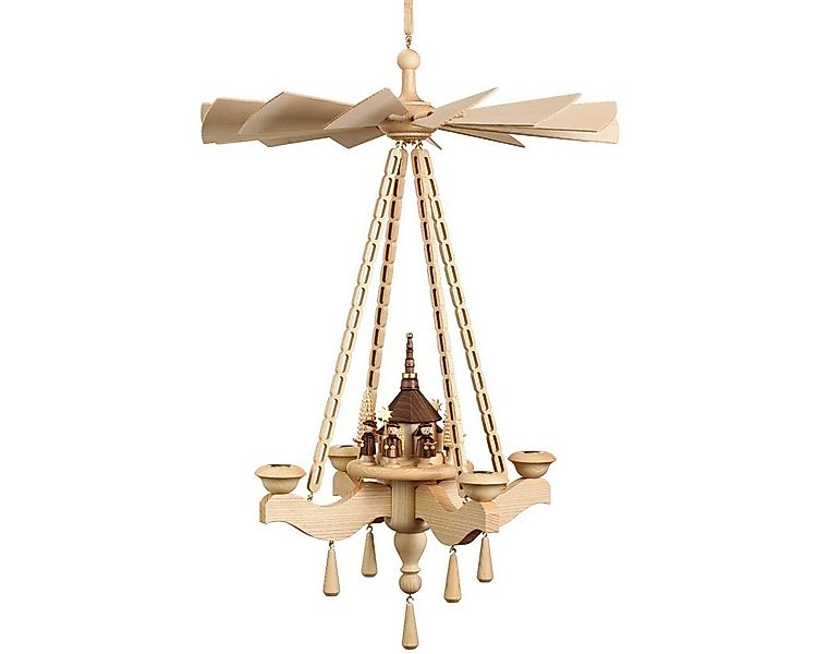 Volkskunstwerkstatt Unger Weihnachtspyramide Deckenpyramide 65cm,Seiffener günstig online kaufen