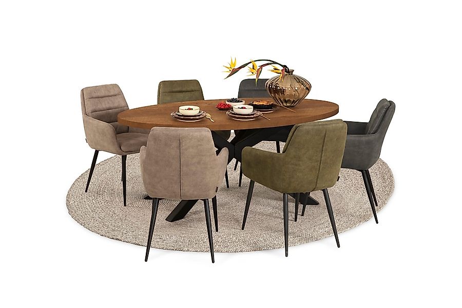 OMG Design Armlehnstuhl "Bailey", Stoff, Schalenstuhl, pflegeleicht, auch a günstig online kaufen