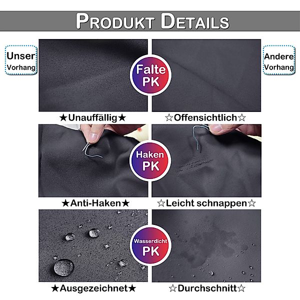 Jibenhome Vorhang Extra breite Raumteiler Vorhang günstig online kaufen