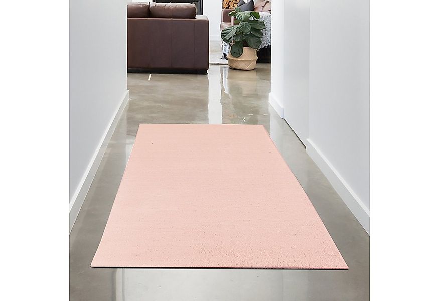 Carpetia Teppich Moderner rosa Teppich samtig weich pflegeleicht, rechtecki günstig online kaufen