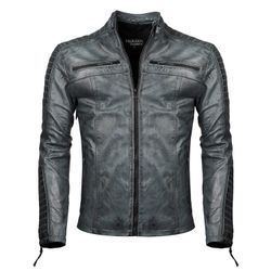 PAULGOS Lederjacke Herren Jacke Übergangsjacke Biker günstig online kaufen