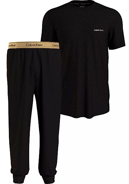 Calvin Klein Underwear Schlafanzug "S/S JOGGER SET", (2 tlg.), mit schmalem günstig online kaufen