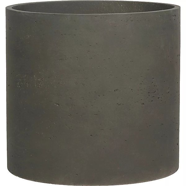 Pflanztopf Zylinder Ø 39,5 cm x 39,5 cm Schwarz günstig online kaufen