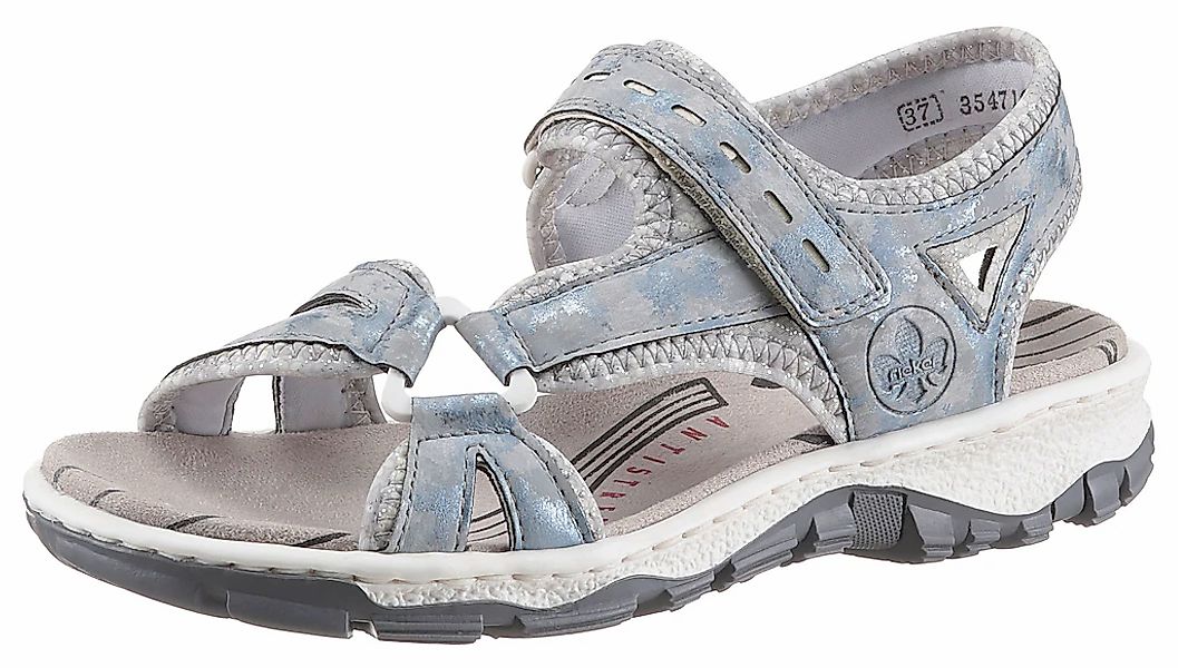 Rieker Riemchensandale Sommerschuh, Sandalette, Keilabsatz, in Used-Optik günstig online kaufen