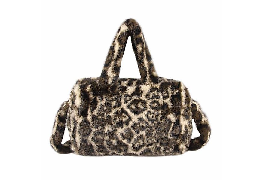 ITALYSHOP24 Schultertasche Damen Leo Tasche Handtasche PELZTASCHE Shopper T günstig online kaufen