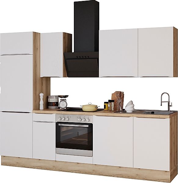 KOCHSTATION Küchenzeile "KS-Aken", Breite 270 cm, wahlweise mit E-Geräten, günstig online kaufen
