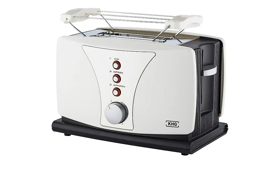 KHG Toaster  TO-802WS ¦ weiß ¦ Kunststoff,Metall ¦ Maße (cm): B: 27 H: 18,5 günstig online kaufen