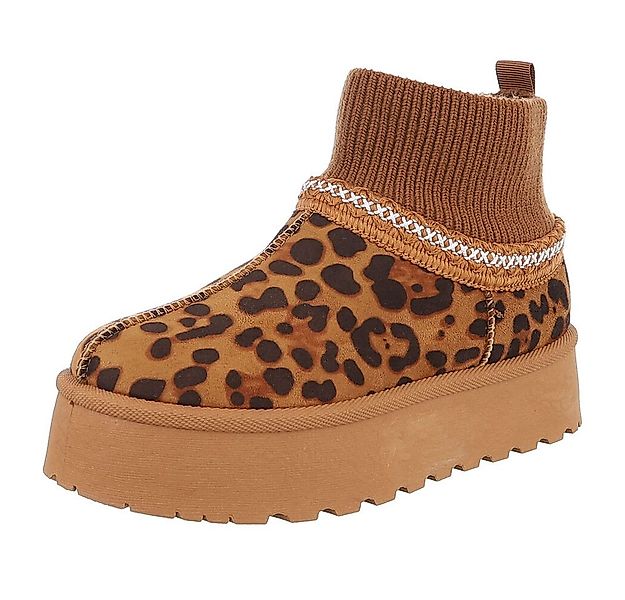 Ital-Design Damen Snowboots Freizeit Snowboots (88519220) Flach Stiefelette günstig online kaufen