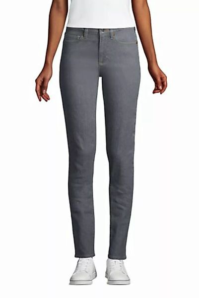Farbige Straight Fit Jeans Mid Waist in Petite-Größe, Damen, Größe: 40 28 P günstig online kaufen