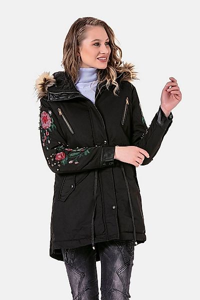 Cipo & Baxx Parka Jacken mit Kunstleder und Nieten, WJ-136 günstig online kaufen