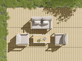 MeXo Gartenlounge-Set Balkonmöbel Set für 3-4 günstig online kaufen