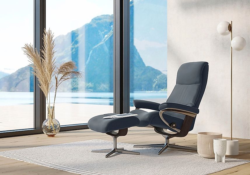 Stressless Relaxsessel "View" mit Cross Base, Größe S, M & L, Holzakzent We günstig online kaufen