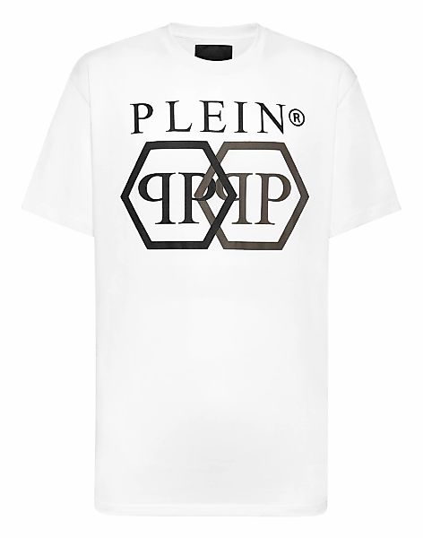 PHILIPP PLEIN T-Shirt "Hexagon Mit Schmucksteinen" günstig online kaufen