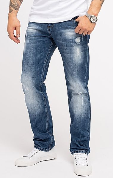 Indumentum Regular-fit-Jeans Herren Jeans Stonewashed Blau günstig online kaufen