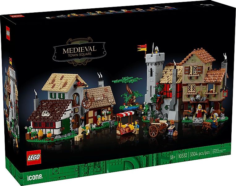 LEGO® Icons 10332 Mittelalterlicher Stadtplatz Konstruktionsspielsteine günstig online kaufen