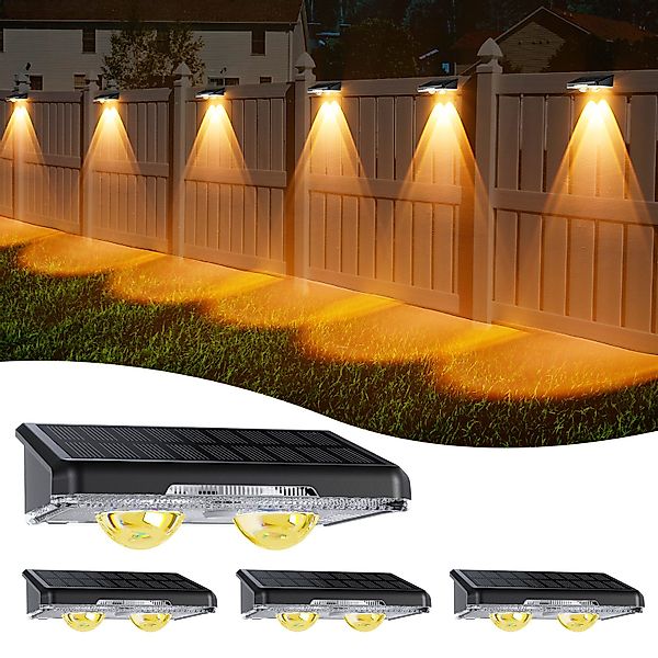 Quntis LED Solarleuchte 4 Stück Aussen günstig online kaufen