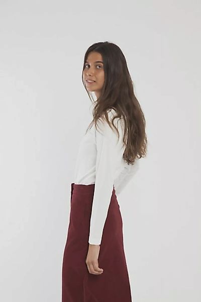 Rock - Corduroy Long Skirt - Blau/weinrot günstig online kaufen