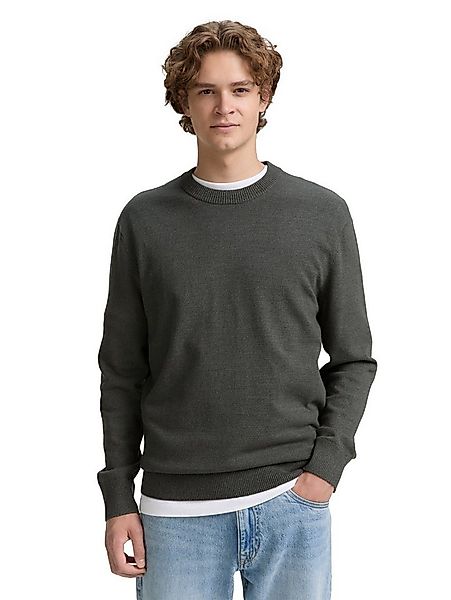TOM TAILOR Denim Strickpullover in melierter Optik günstig online kaufen