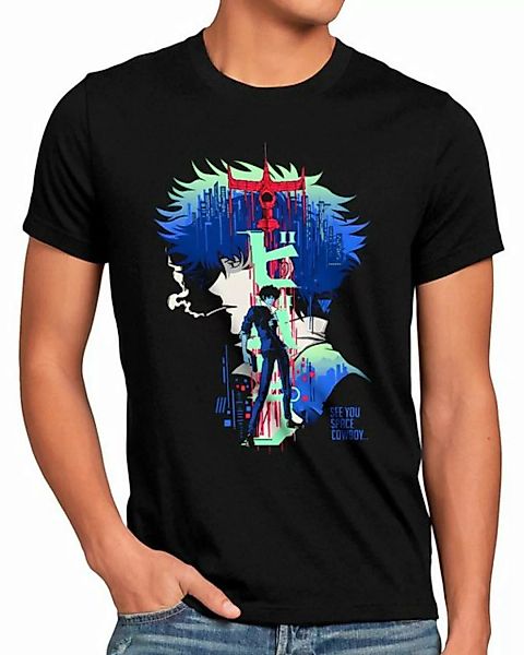 style3 Print-Shirt Herren T-Shirt See you Cowboy anime manga swordfish cowb günstig online kaufen
