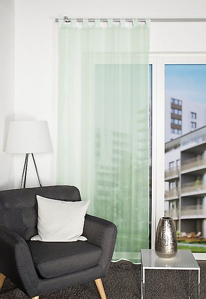 Home Basics Vorhang Schlaufenschal 49041 NESSI Transparentvoile, 245x135 cm günstig online kaufen