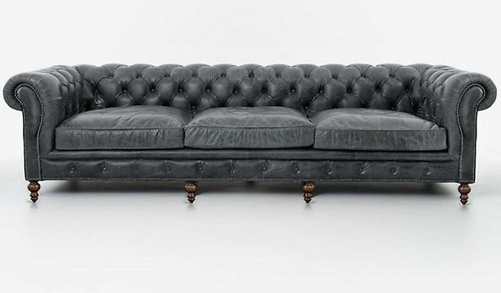 JVmoebel Chesterfield-Sofa Sofa Polster Sitz Leder Garnitur 321 Sitzer Couc günstig online kaufen