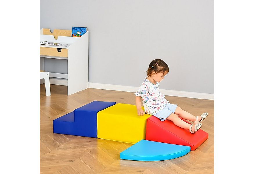 HOMCOM Softbausteine 4 TLG Schaumstoffbausteine Spielbausteine, (Bauspielze günstig online kaufen