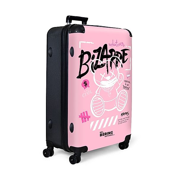 NoBoringSuitcases.com© Hartschalen-Trolley Silhouette eines Teddybären, umg günstig online kaufen