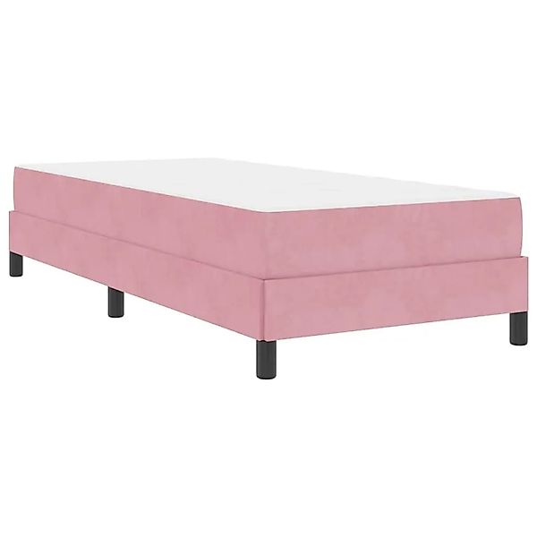 vidaXL Boxspringbett mit Matratze Rosa 90 x 200 cm Stoff 3398670 günstig online kaufen