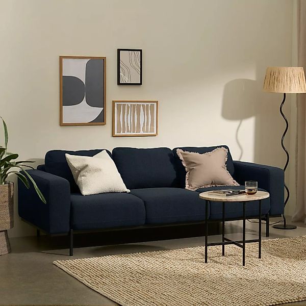 Jarrod 3-Sitzer Sofa, Mitternachtsblau - MADE.com günstig online kaufen