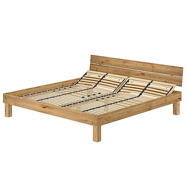 Erst-Holz Kingsize Bett Massivholzbett Eichenbett Geölt 200 x 200 cm Modell günstig online kaufen