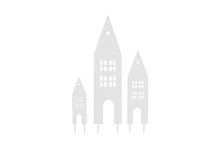 UNUS GARDEN Gartenstecker Gartenstecker Rost Häuser 3er Set (3-St., Gartens günstig online kaufen