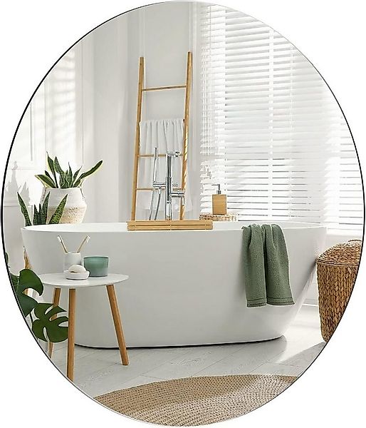 Dripex Wandspiegel Rund Spiegel Rahmenloser Badezimmerspiegel günstig online kaufen