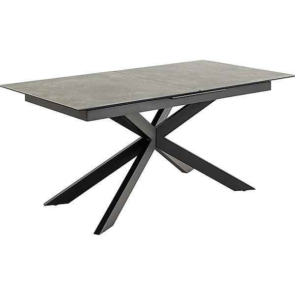 ebuy24 Irwine Esstisch 90x168/210cm inkl 1 Zusatzplatte Schwarz günstig online kaufen
