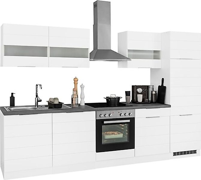 KOCHSTATION Küchenzeile »KS-Luhe« 300 cm breit, wahlweise mit oder ohne E-G günstig online kaufen