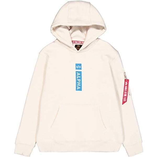 Alpha Industries  Sweatshirt Alpha Puff Print Hoodie - vintage white günstig online kaufen