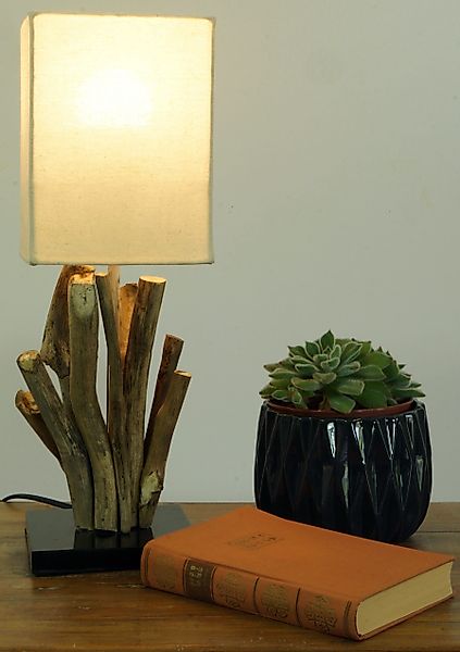 Guru-Shop Tischleuchte Tischleuchte Tischlampe Vigo, Treibholz,.., günstig online kaufen