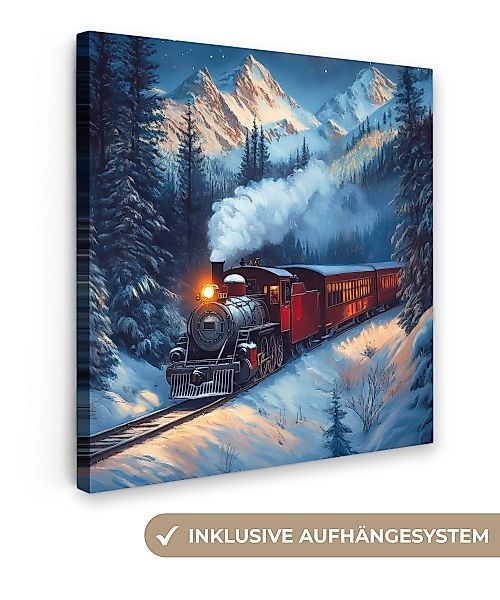 OneMillionCanvasses® Leinwandbild Zug - Weihnachten - günstig online kaufen