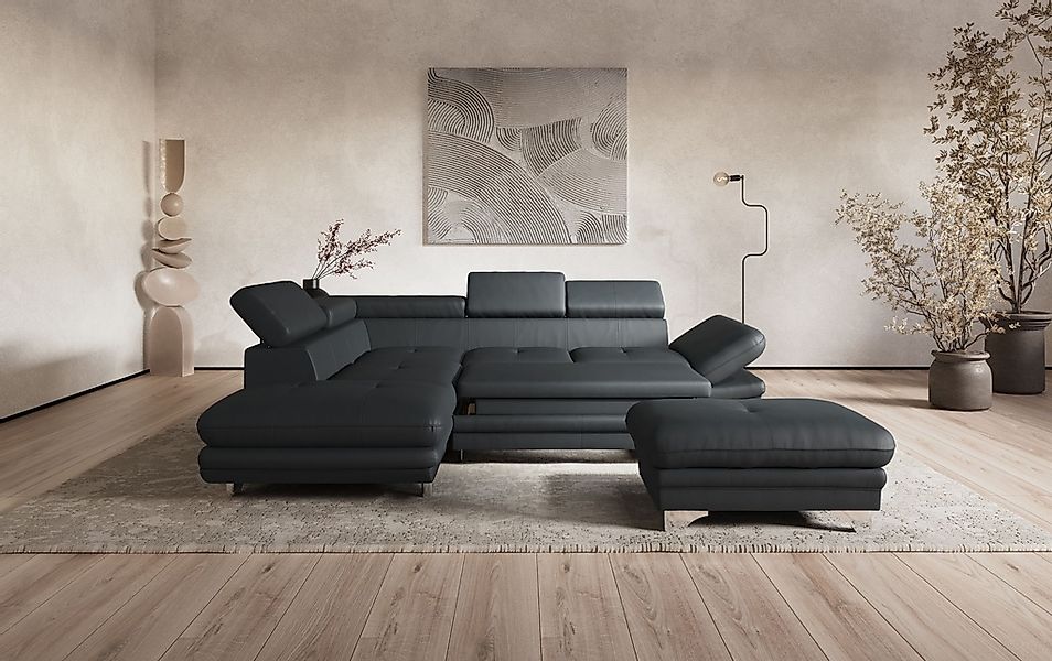 COTTA Ecksofa "Enterprise L-Form", mit Arm- & Kopfteilverstellung, wahlweis günstig online kaufen