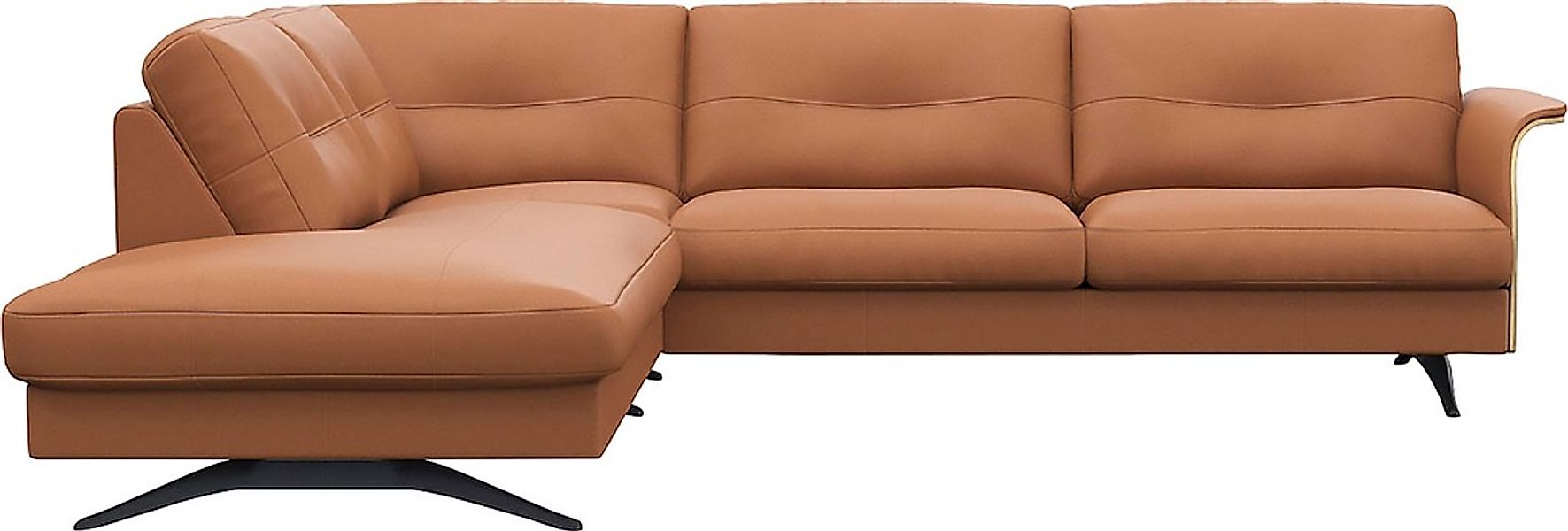 FLEXLUX Ecksofa "Glow bequem und komfortabel durch hochwertigen Sitzaufbau, günstig online kaufen