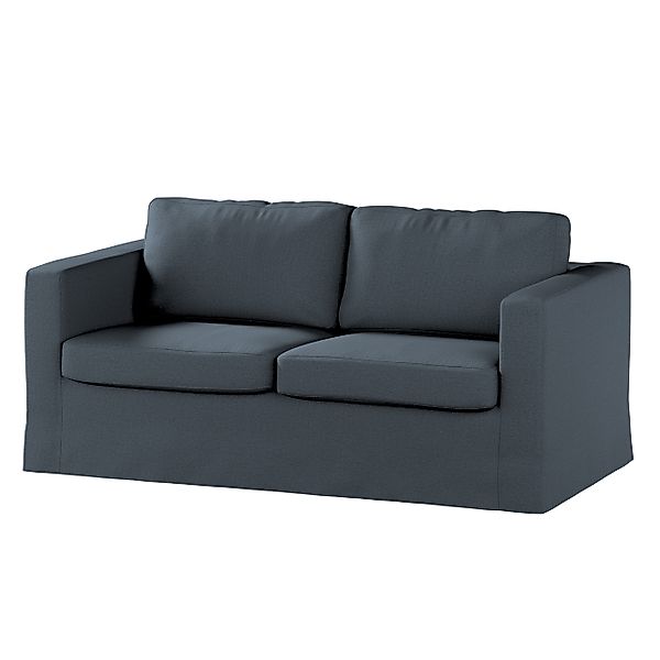 Bezug für Karlstad 2-Sitzer Sofa nicht ausklappbar, lang, Dunkelblau, Sofah günstig online kaufen