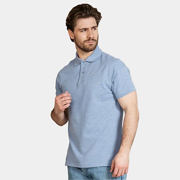 Barbour  Poloshirt tartan pique polo shirt - sky marl günstig online kaufen
