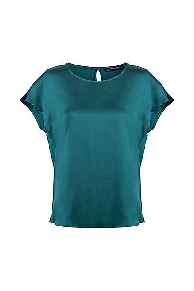 Silk and Cashmere Langarmbluse Damen-Seidenbluse mit Rundhals, kurzarm, ele günstig online kaufen