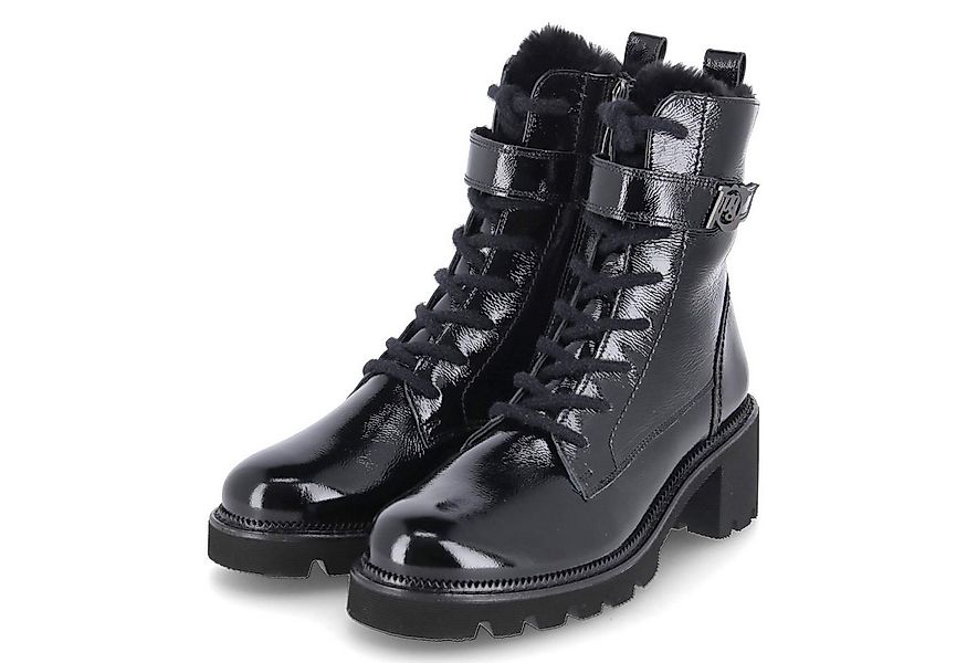 Paul Green Paul Green 8178-01 Damen Lackleder schwarz Schnürstiefel günstig online kaufen
