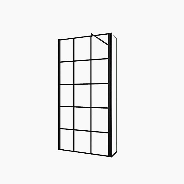 Duschparadies Walk In Dusche 100 x 200cm Mit 40cm Flipper 8mm Nano Glas Sei günstig online kaufen