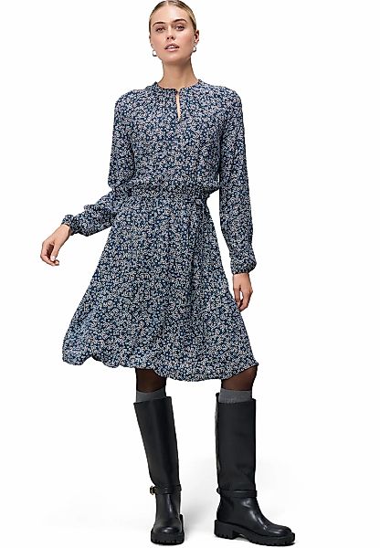 Zero Druckkleid "zero Damen Crepè-Kleid mit Bindegürtel", Gürtel günstig online kaufen