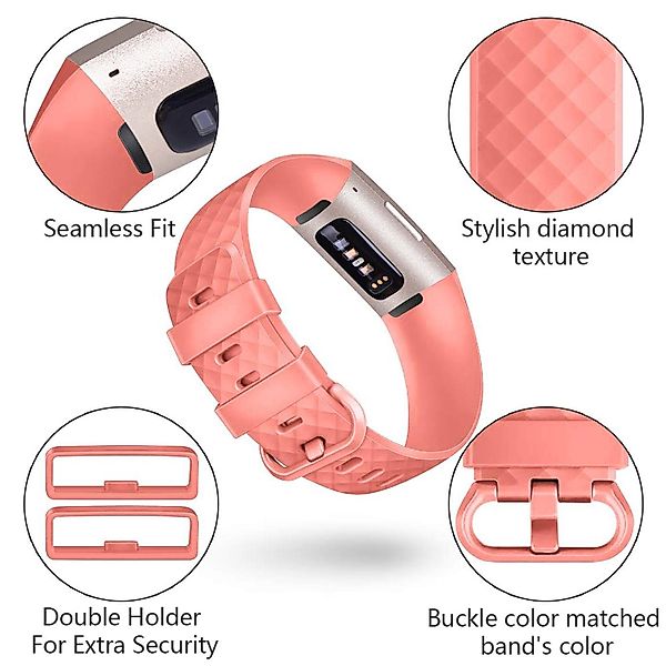 CoolGadget Smartwatch-Armband Fitnessarmband aus TPU / Silikon, für Fitbit günstig online kaufen