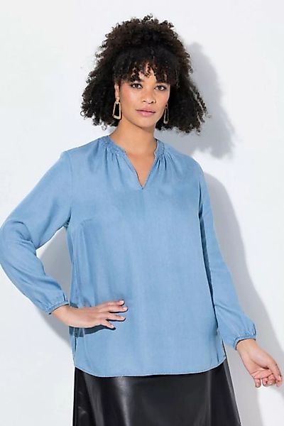 MIAMODA Longbluse Bluse A-Linie Lyocell Langarm günstig online kaufen