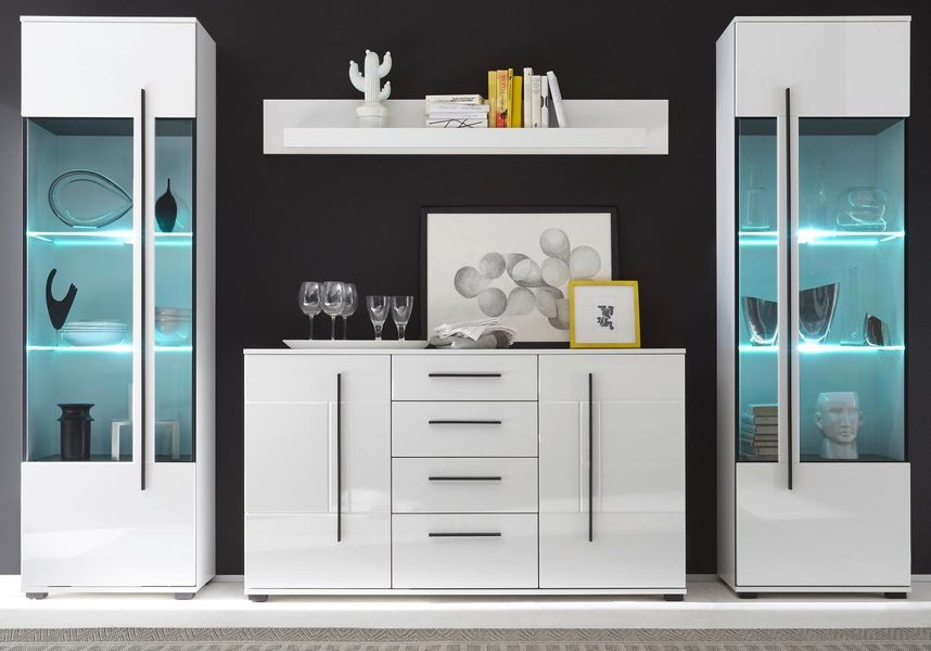 Furn.Design Wohnwand Design-D, (Set 4-teilig, ca. günstig online kaufen